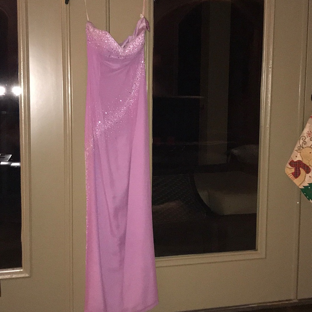 Lilac, long dress!